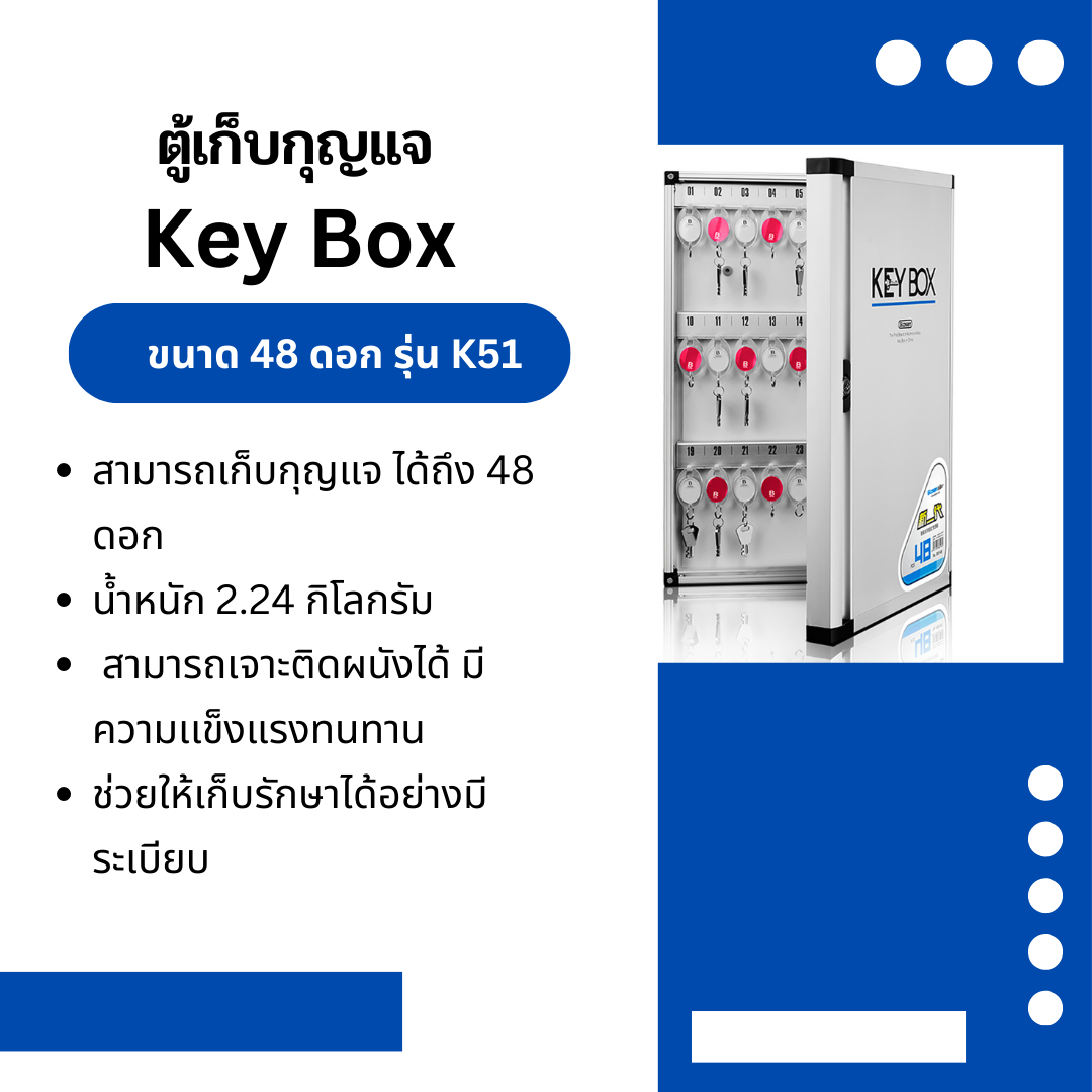 ตู้เก็บกุญแจ ขนาด 48 ดอก รุ่น K51