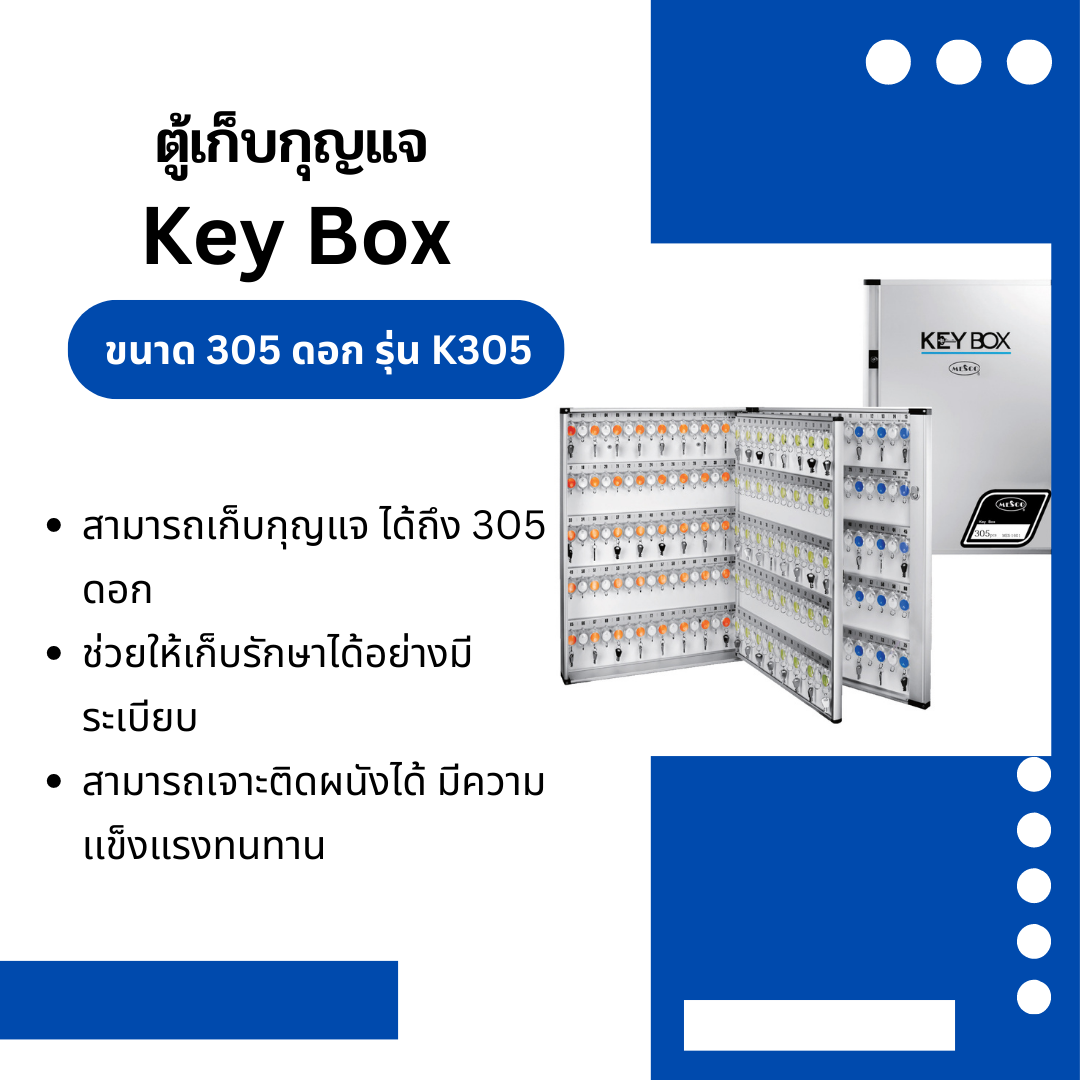 ตู้เก็บกุญแจ ขนาด 305 ดอก รุ่น K305